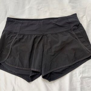 lululemon athletica Black Athletic Skort-Style Performance Shorts